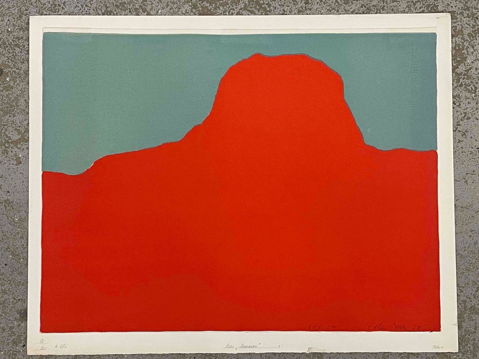 Rolf Iseli. Signed Lithograph, Stockhorn (1 of 5)