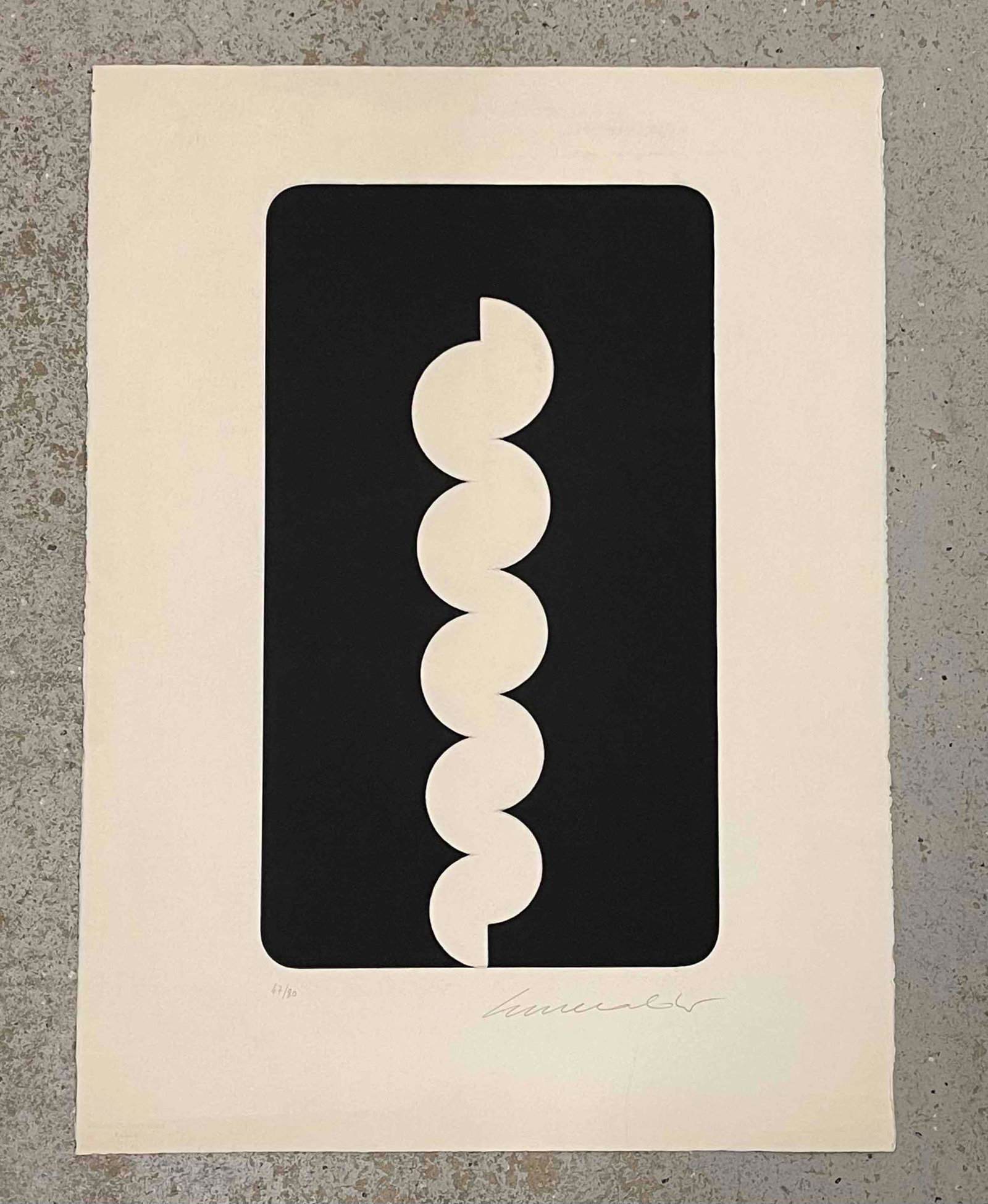 Servulo Esmeraldo Signed Lithograph, Abstract (1 of 3)