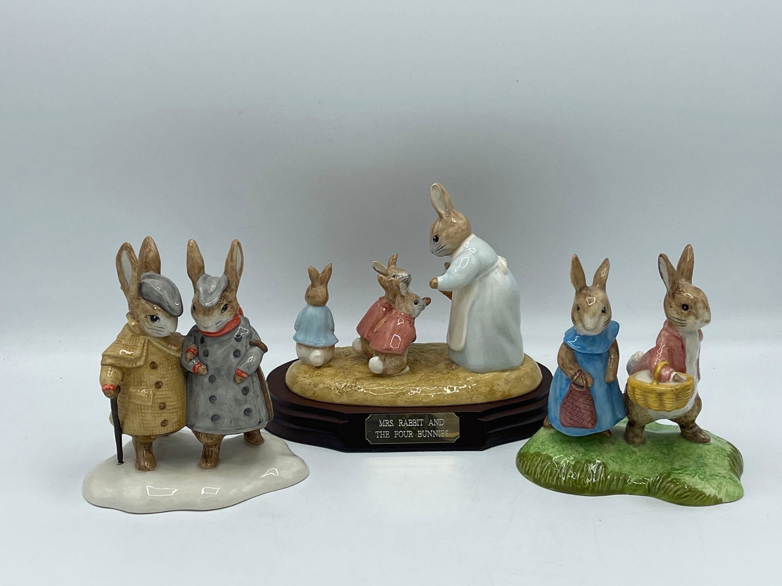 Three Beswick Peter Rabbit Figurines (1 of 7)