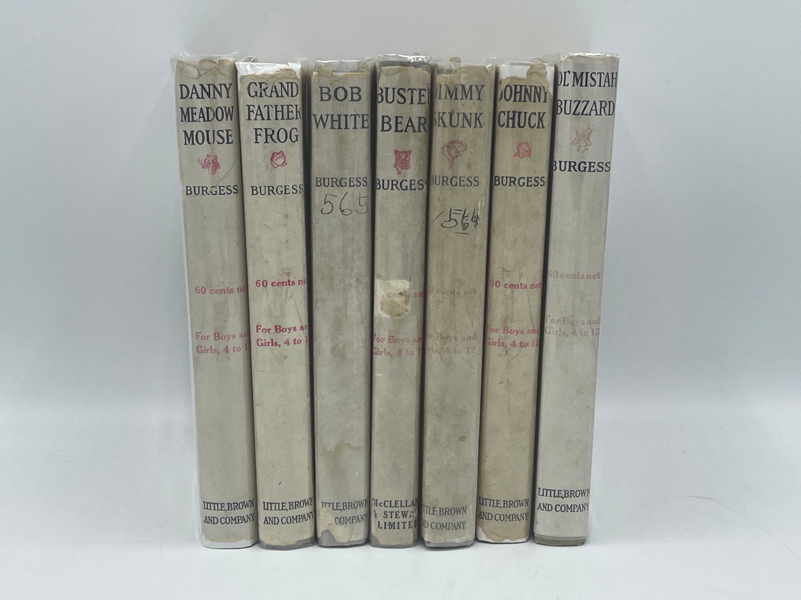 Seven Thornton Burgess/Harrison Cady Books (1 of 7)