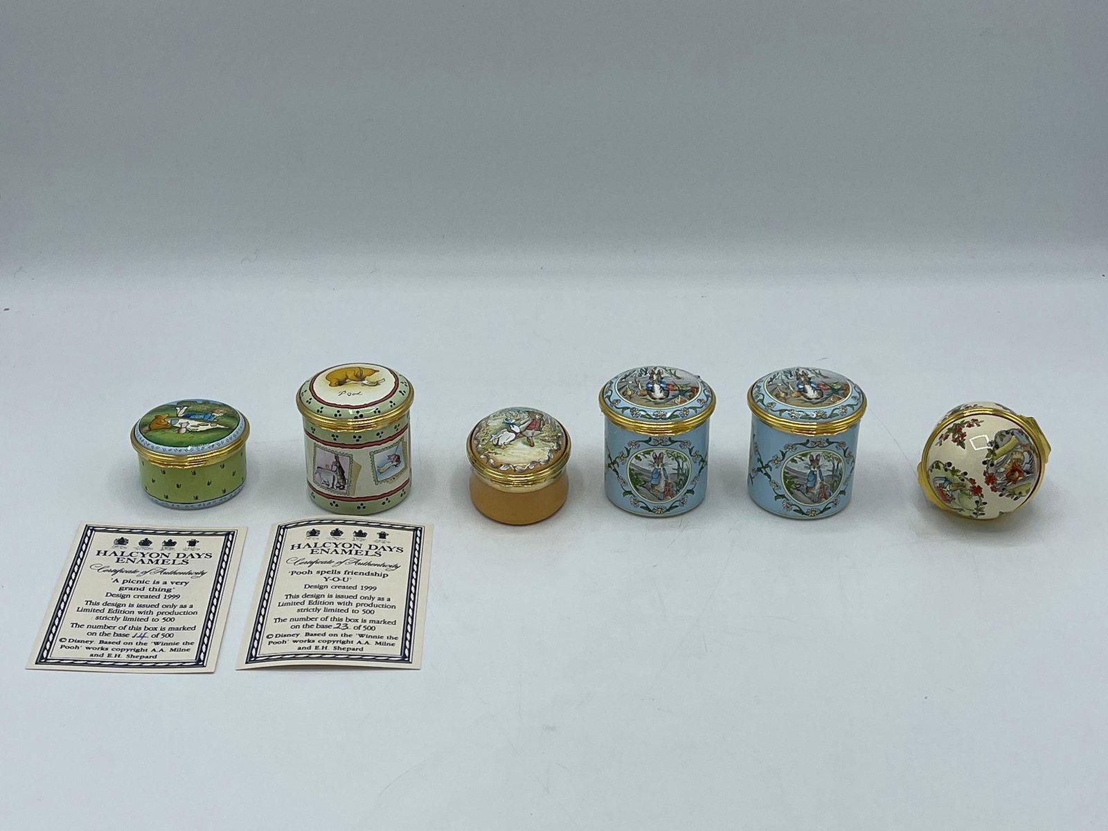 Six Halcyon Day Enamel/Copper Boxes (1 of 5)