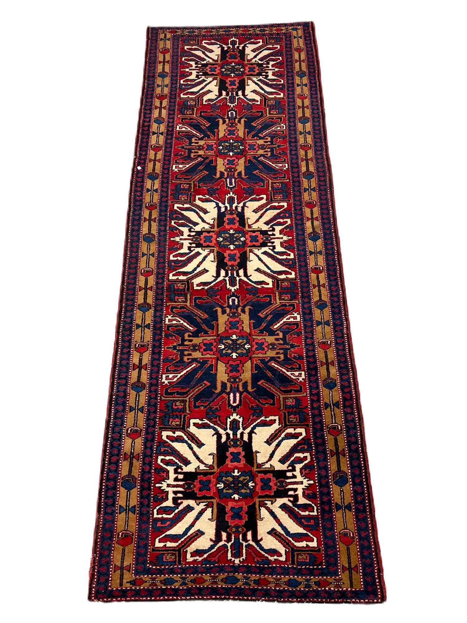 Eagle Kazak-style Runner, 10ft 7 in x 3ft 5in (1 of 8)