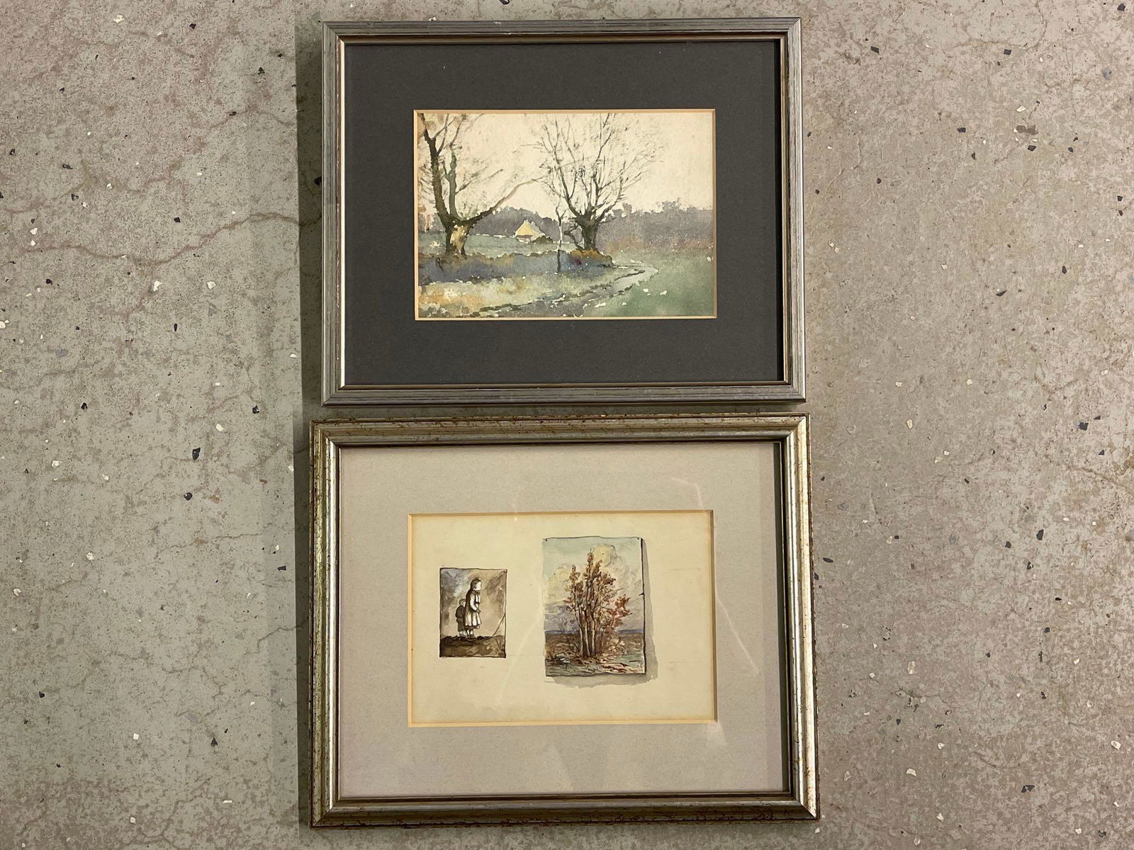 Two Thomas Bancroft Watercolors (1 of 4)
