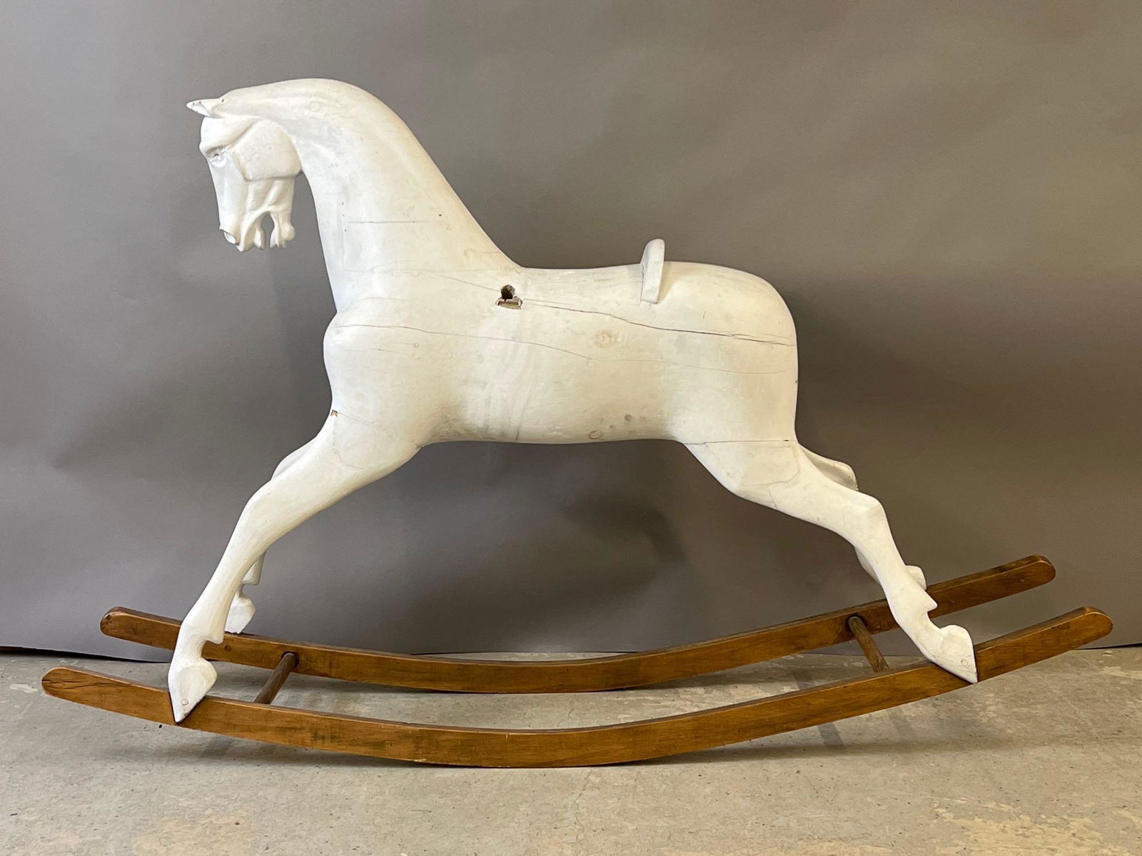 Large Carved Carousel Rocking Horse (1 of 6)
