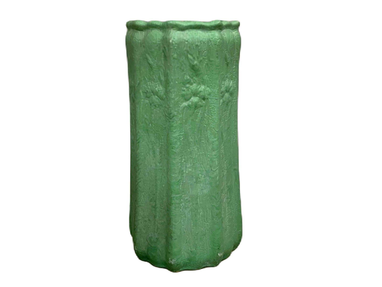 Roseville Matte Green Umbrella Stand (1 of 3)