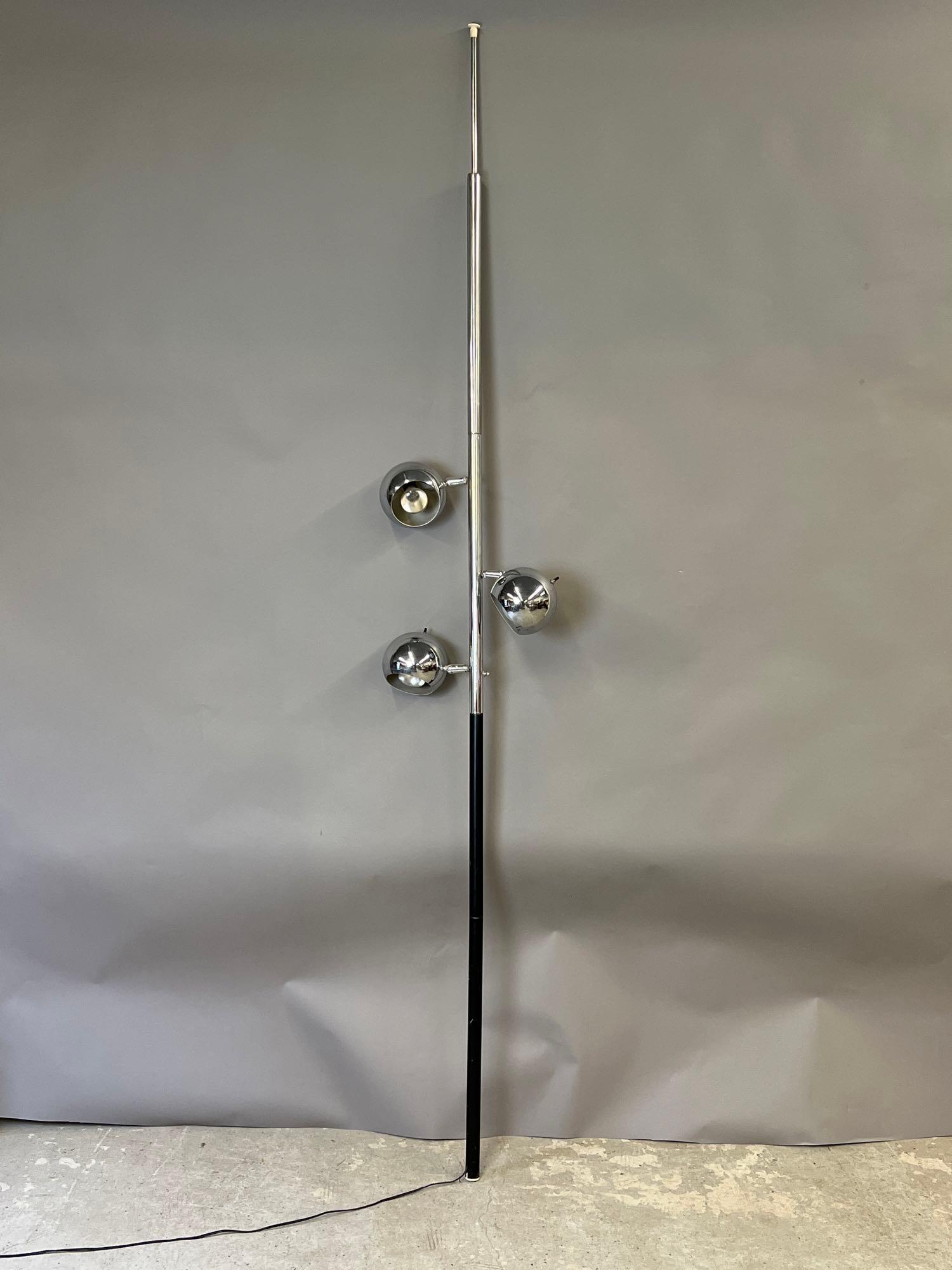 Midcentury Modern Pole Lamp with Ball Shades (1 of 5)