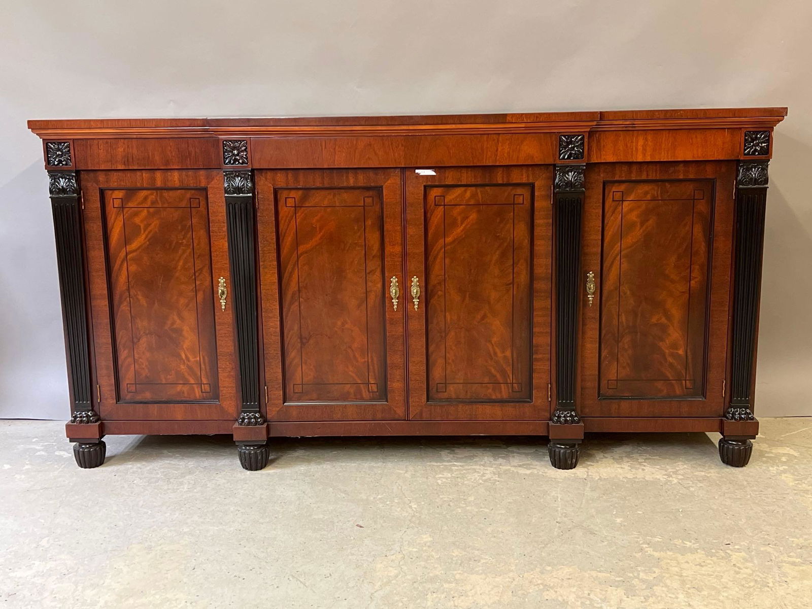Baker Empire-style Mahogany Credenza (1 of 6)