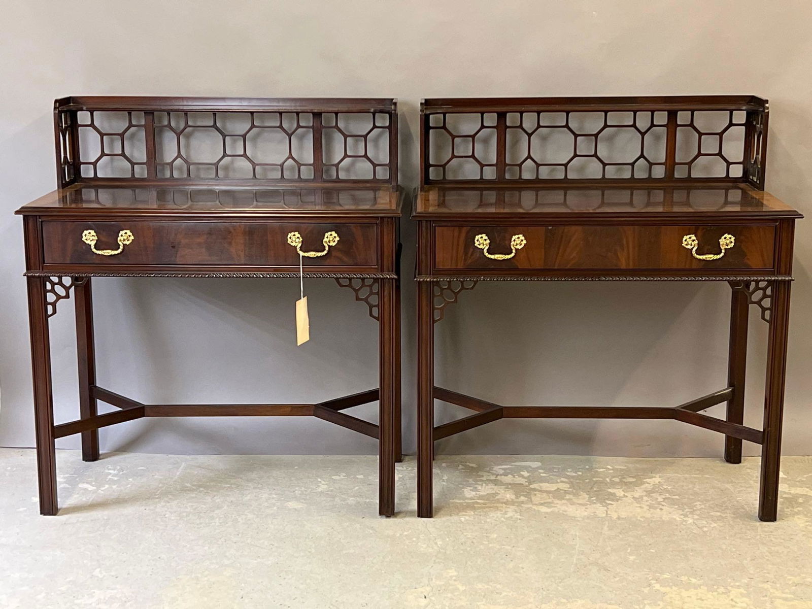 Pr Councill Craftsman Chinese Chippendale Consoles (1 of 6)