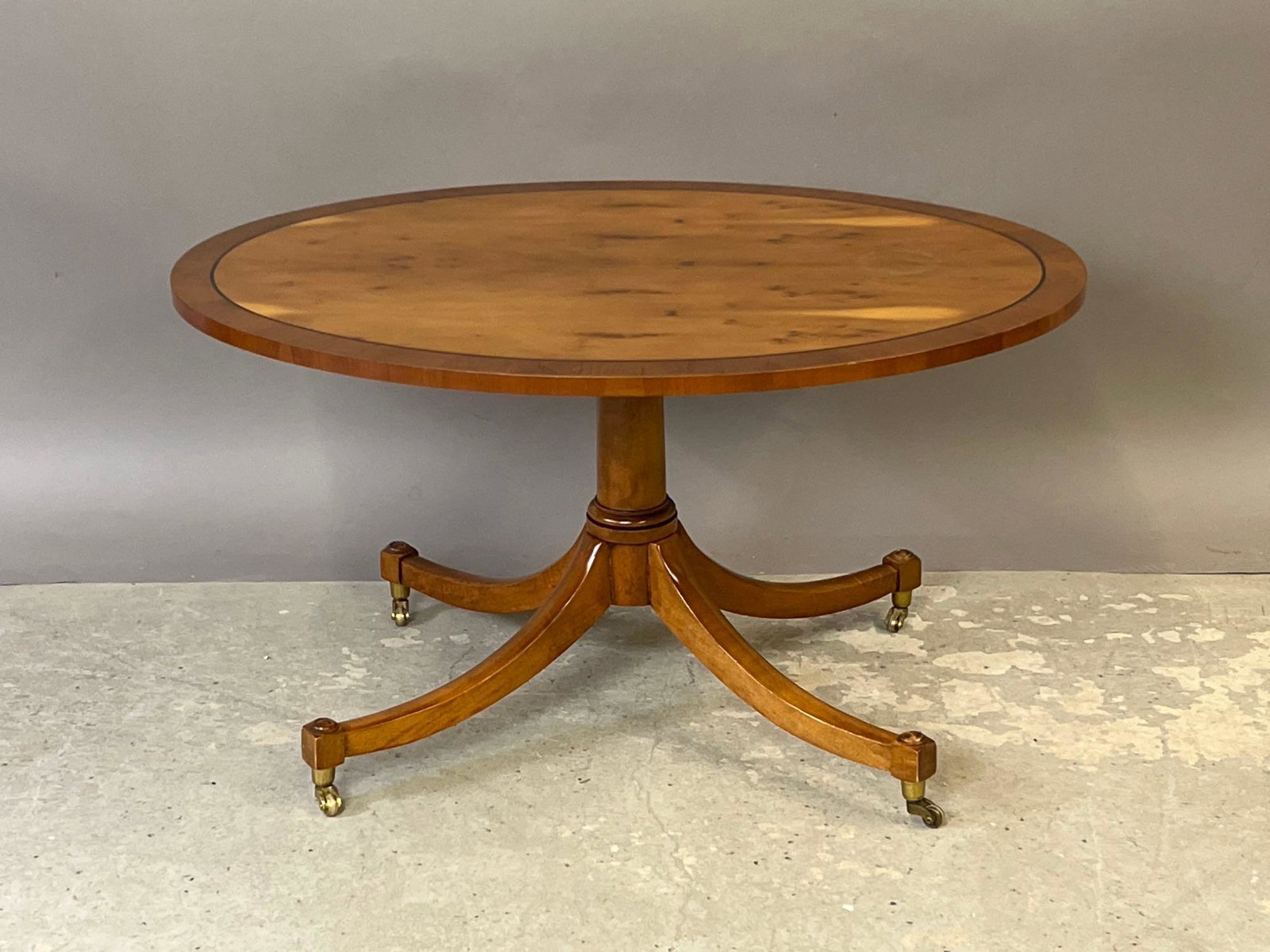 Baker Pedestal Base Cocktail Table (1 of 4)