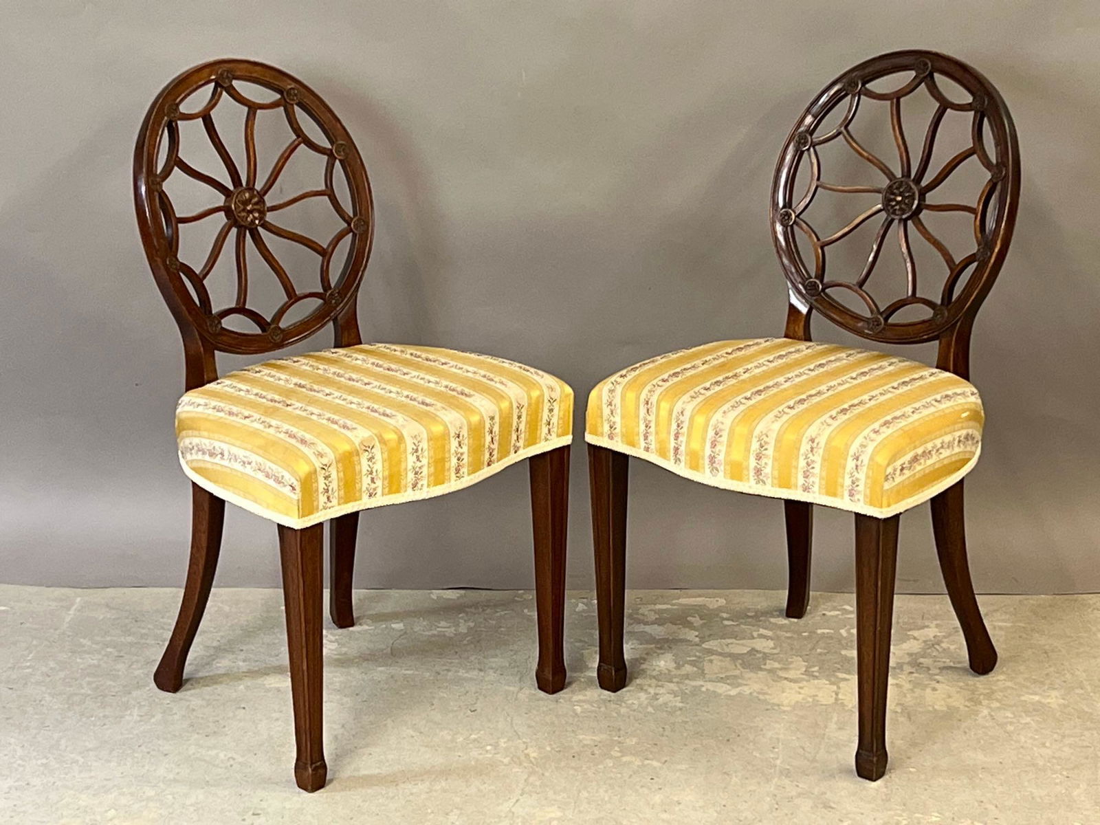 Pair of Regency-style Mahogany Side Chairs (1 of 4)
