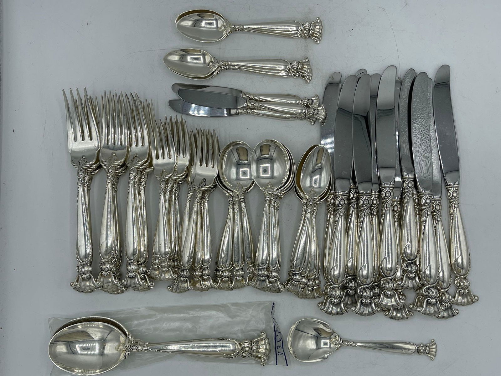 69 Pcs. Wallace Sterling Silver Flatware (1 of 6)