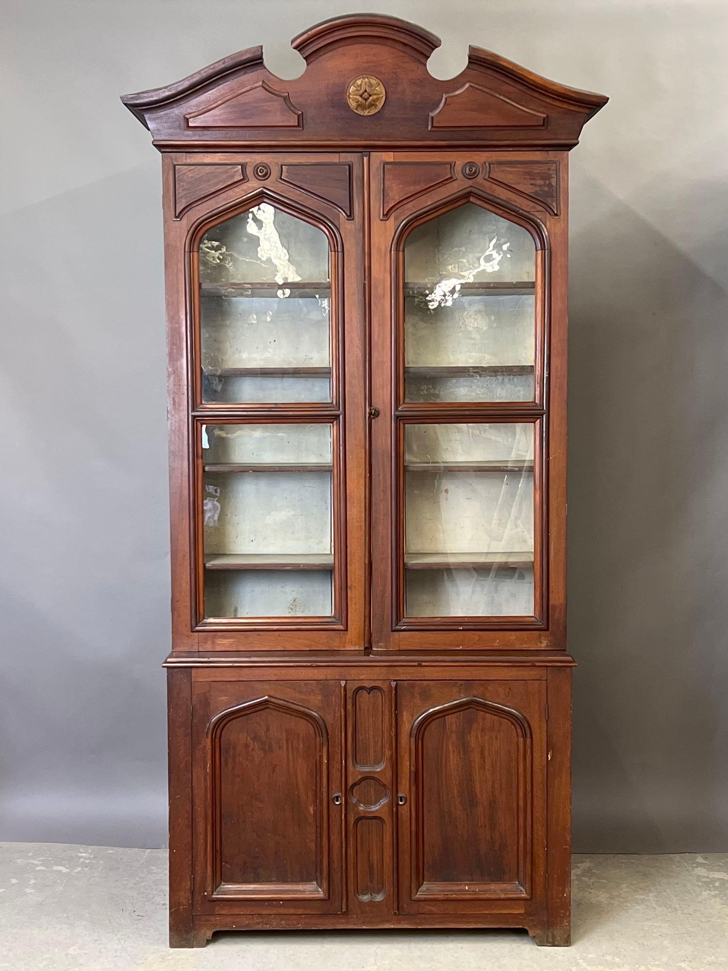 Victorian Walnut China Cabinet (1 of 6)