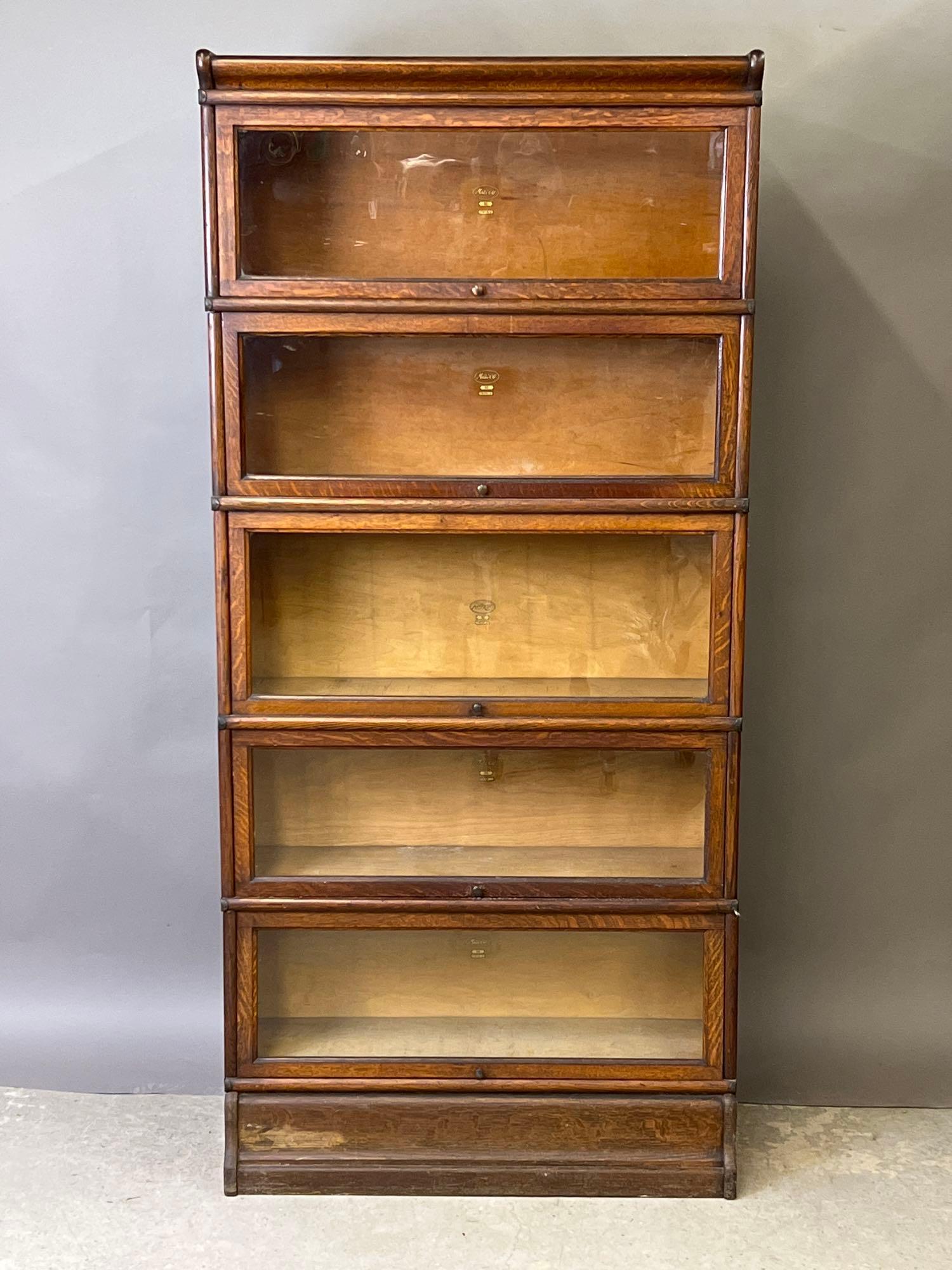 Macey Oak Sectional Bookcase