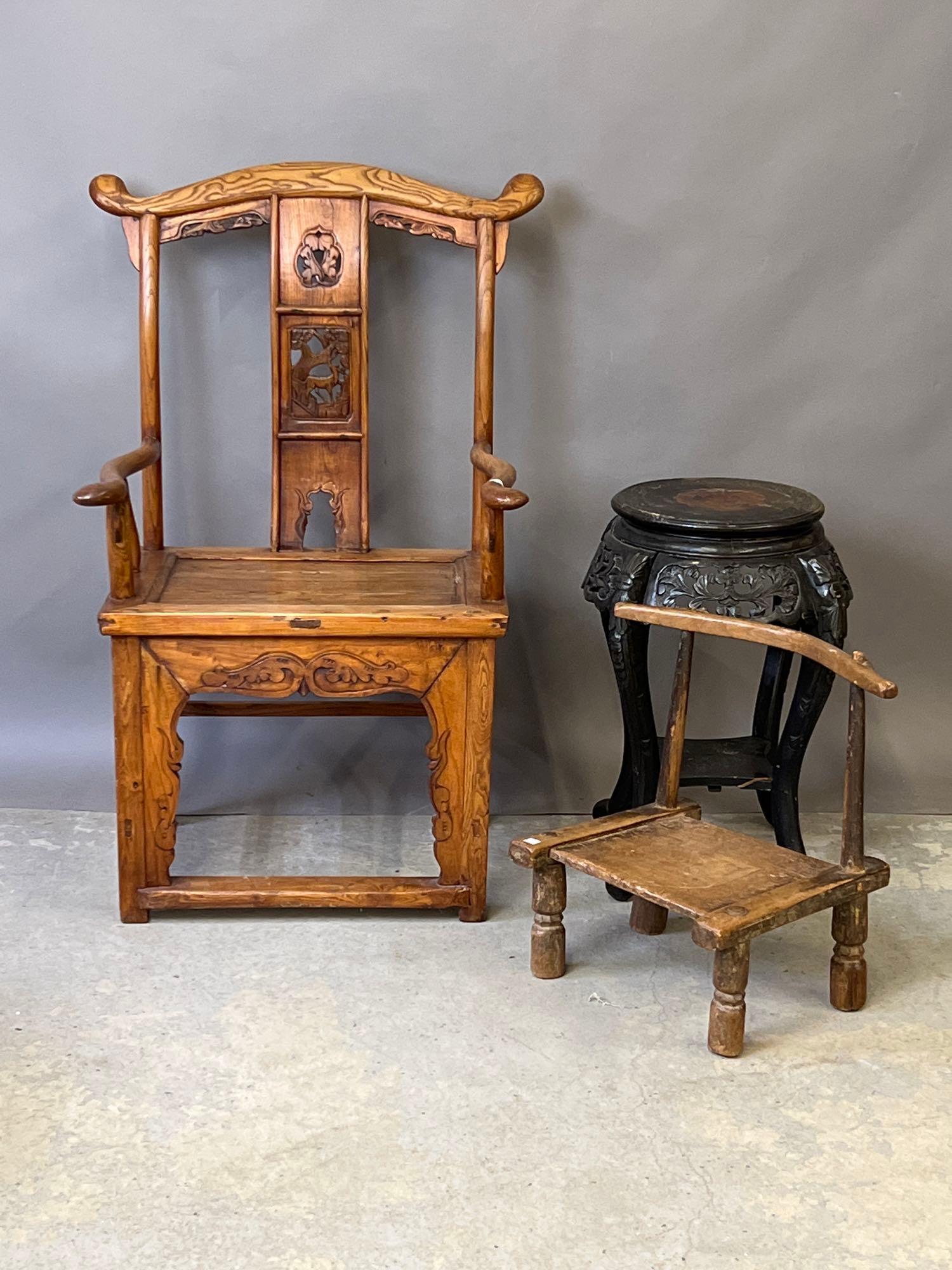 Three-piece Chinese Furniture Grouping (1 of 6)