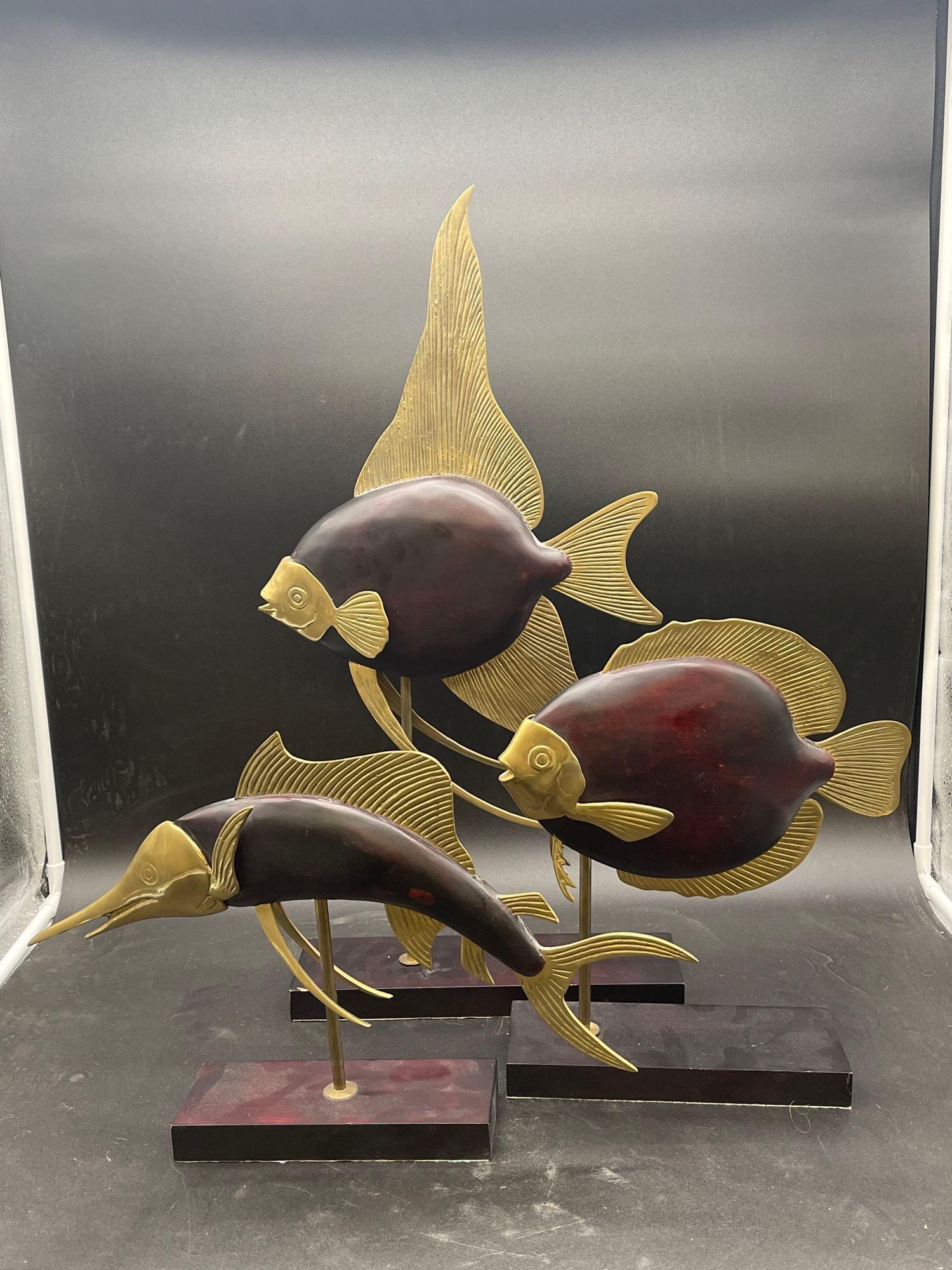 Three Frederick Cooper Fish Sculptures (1 of 5)