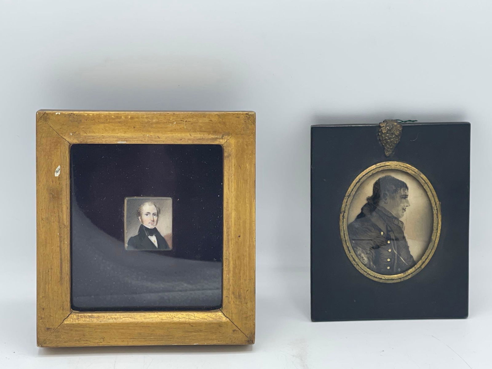 Two 19th C. Miniature Portraits (1 of 7)