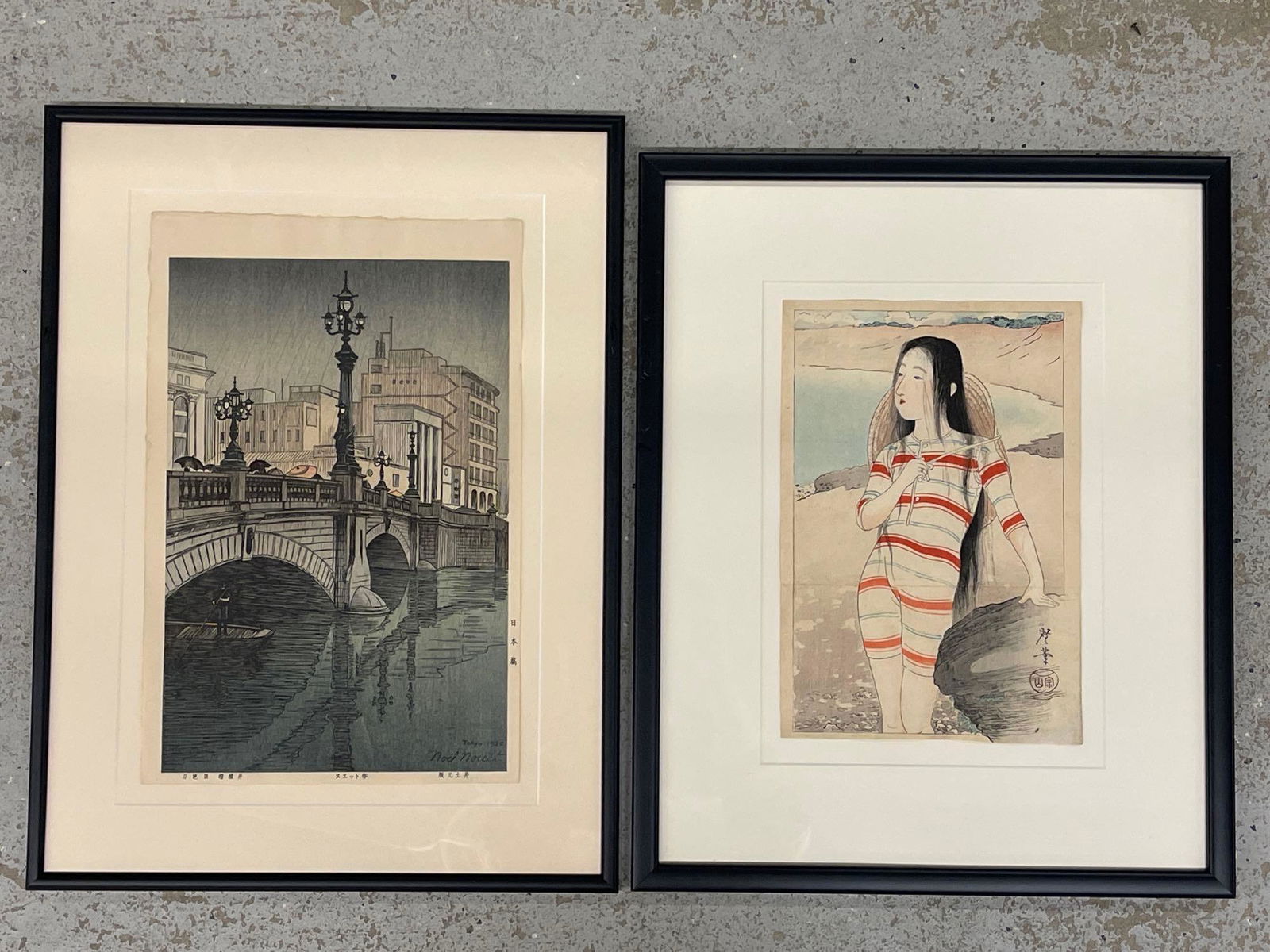 Two Japanese Woodblock Prints (1 of 8)