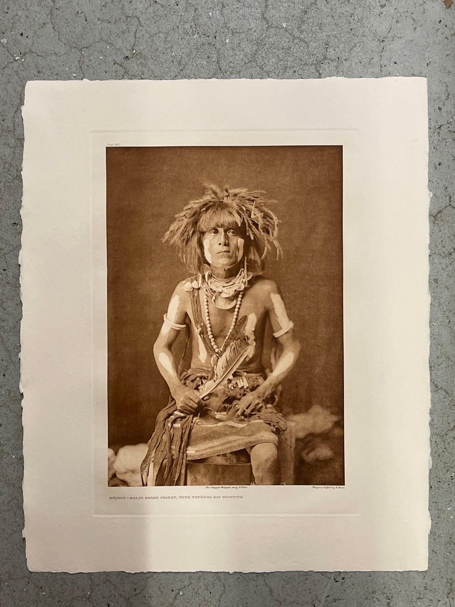 Edward Curtis. Photogravure, Honovi Walpi (1 of 3)