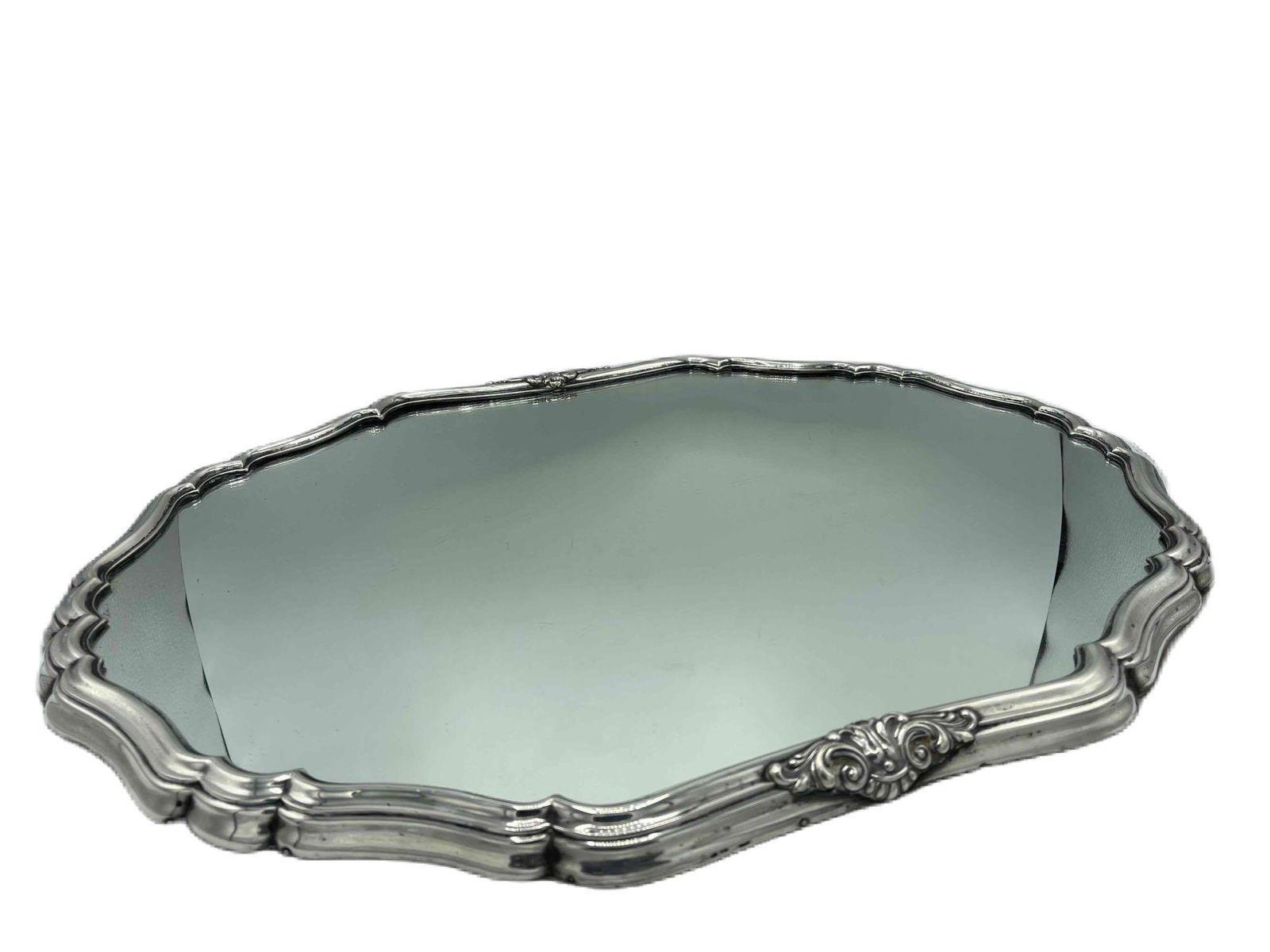 800 Silver Framed Mirrored Tray (1 of 6)