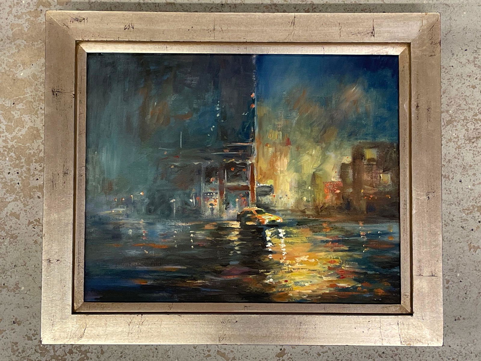 Unsigned. Oil/Canvas, Street Scene (1 of 4)