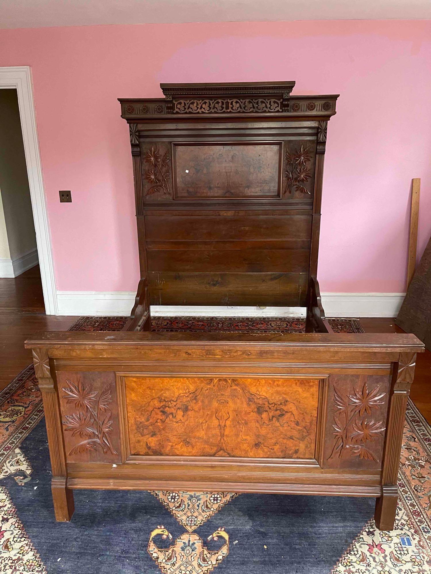 Three-piece Victorian Walnut Bedroom Suite (1 of 11)