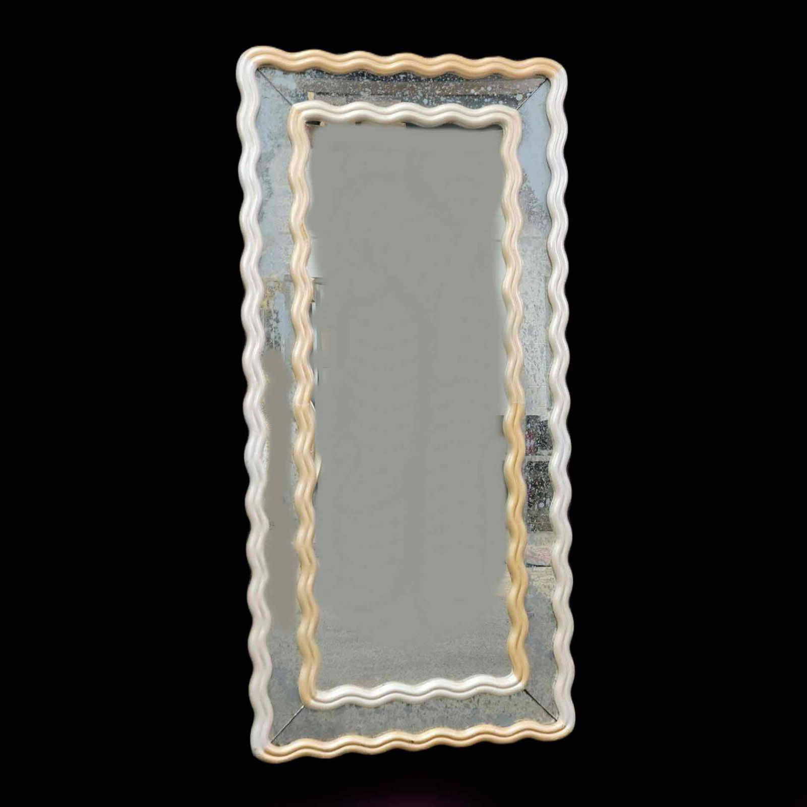 Perugia Italian Wavy-Framed Mirror, Sottsass Style (1 of 4)
