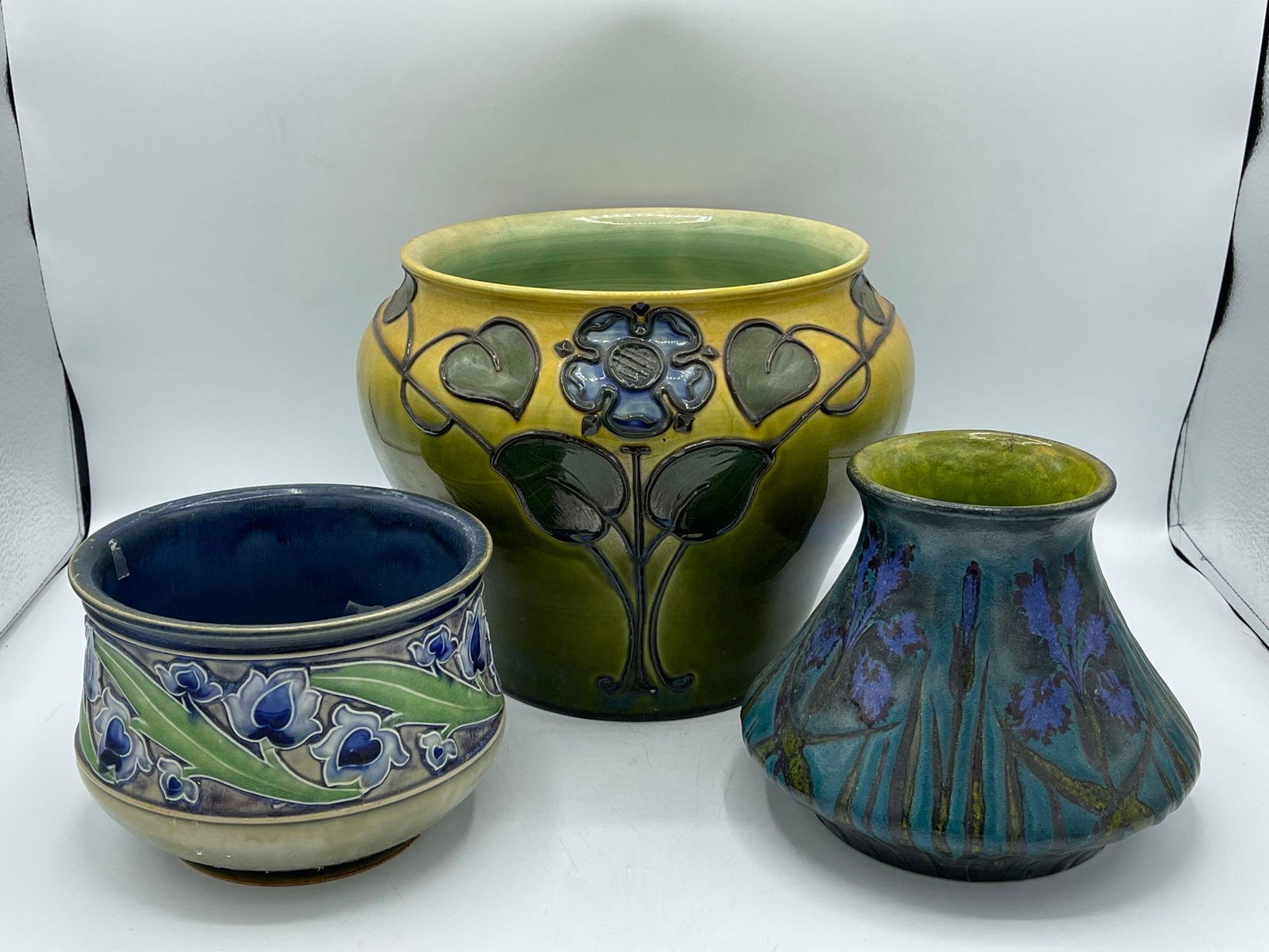 Three Pieces of Art Nouveau Signed Pottery (1 of 11)