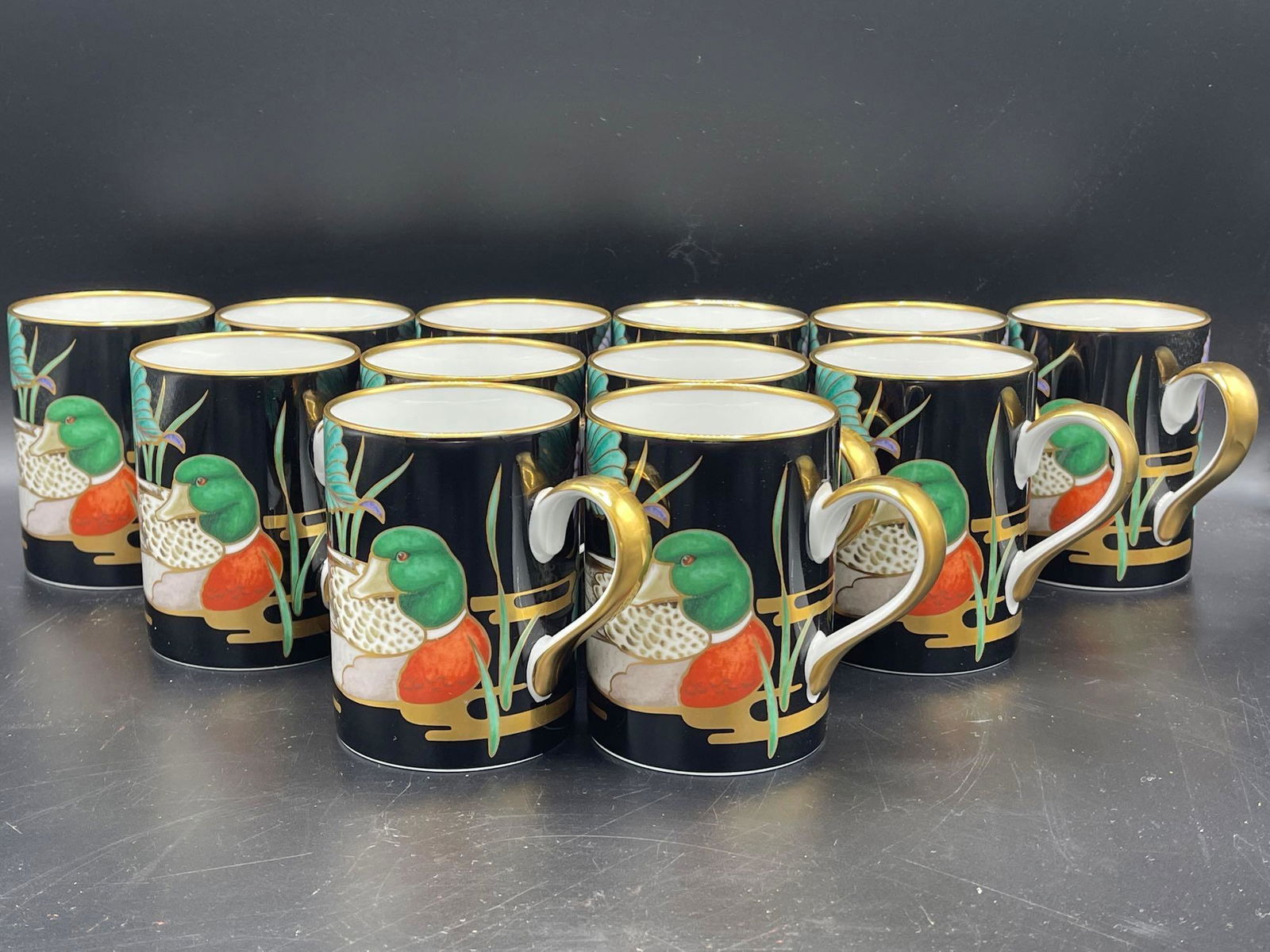 12 Fitz & Floyd Mallard Pond Cups (1 of 5)