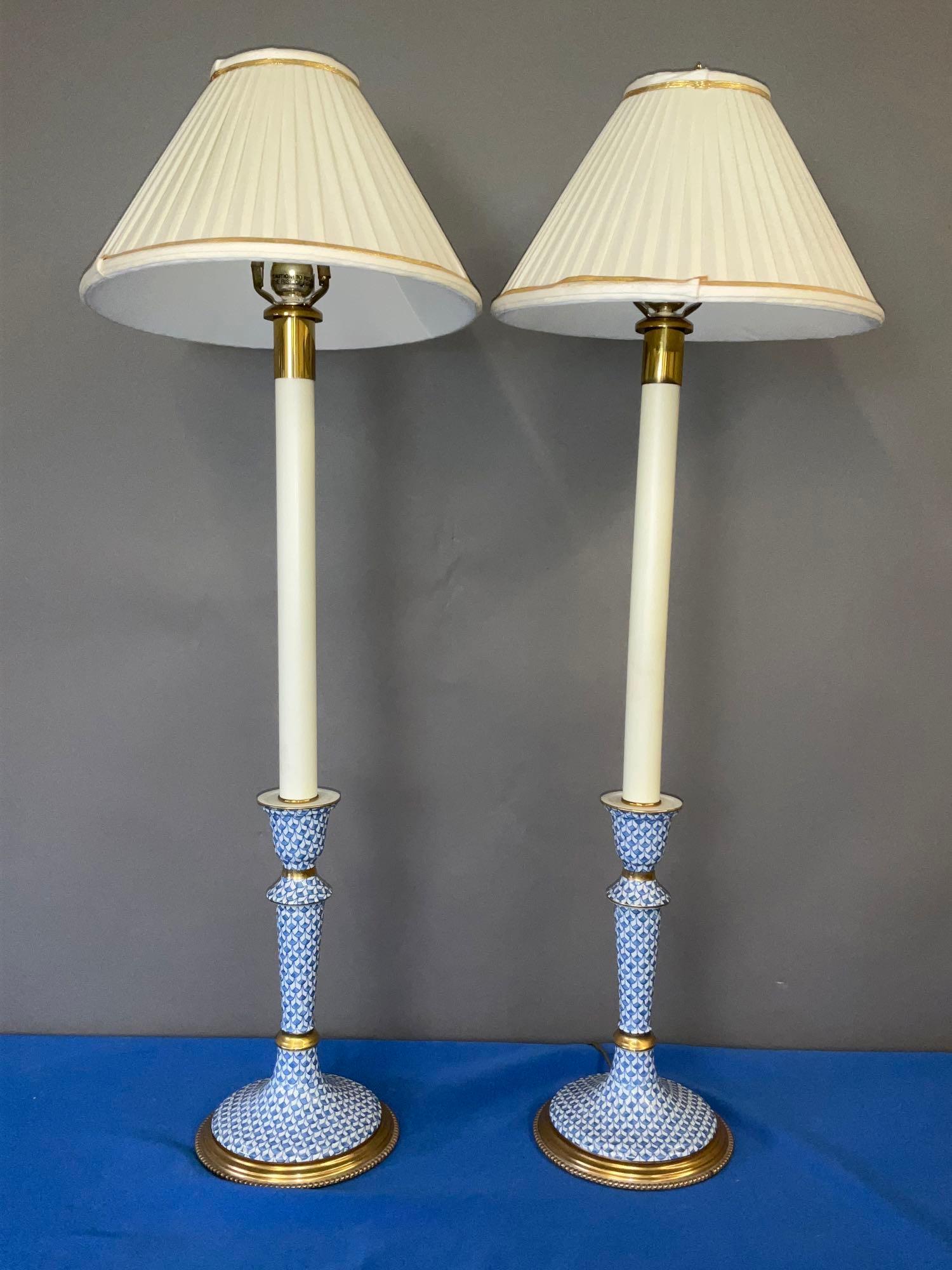 Pair of Frederick Cooper Candlestick Lamps (1 of 7)