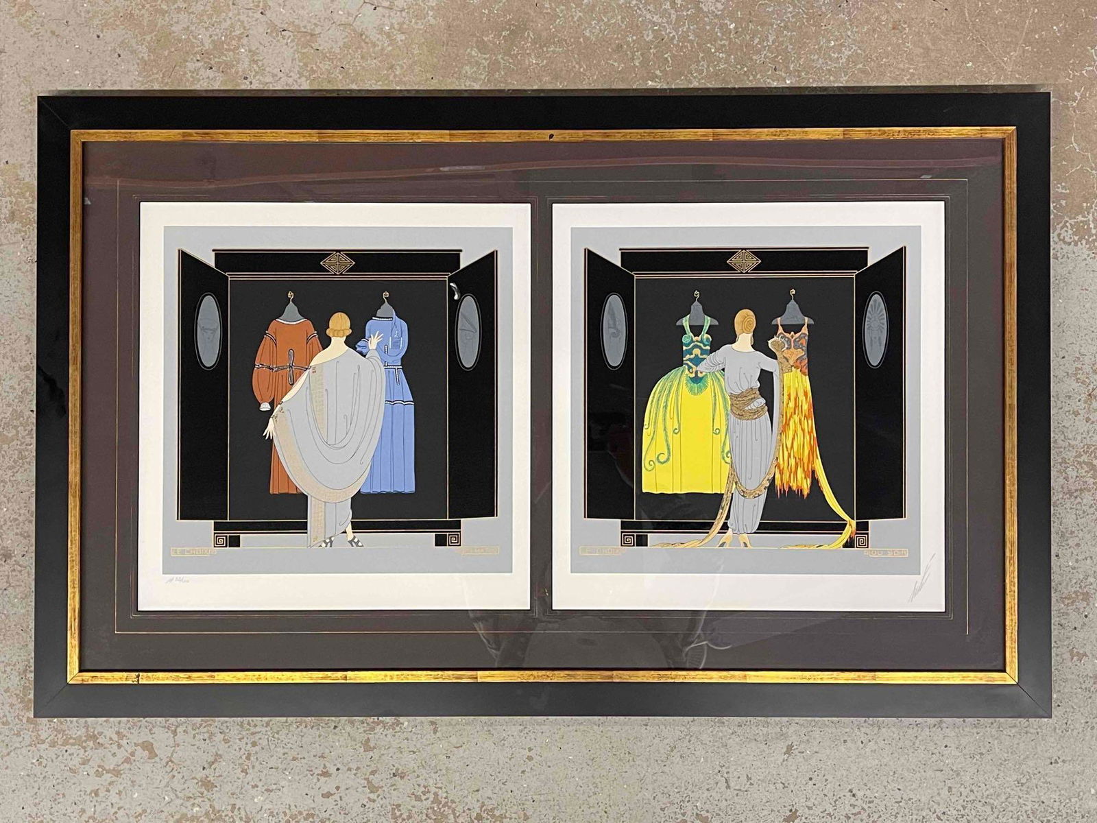 Erte. Signed Lithographs, Le Choix (1 of 6)