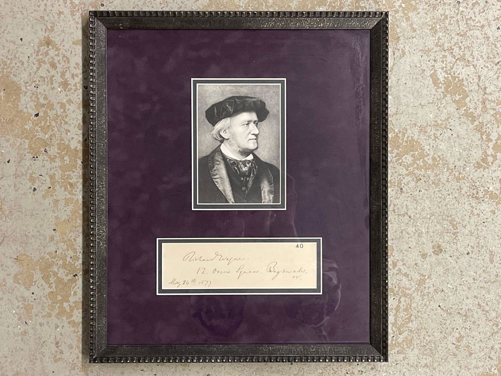 Richard Wagner Photograph and Signed Note (1 of 4)
