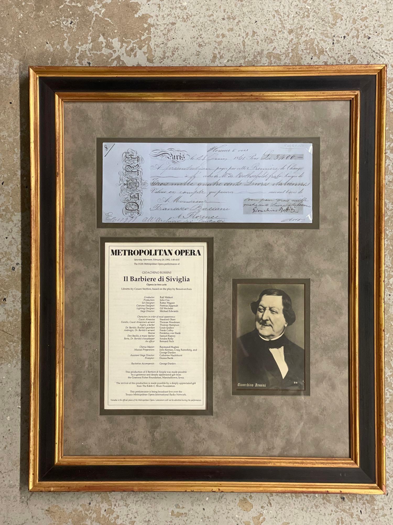 Gioacchino Rossini Signature Grouping (1 of 5)