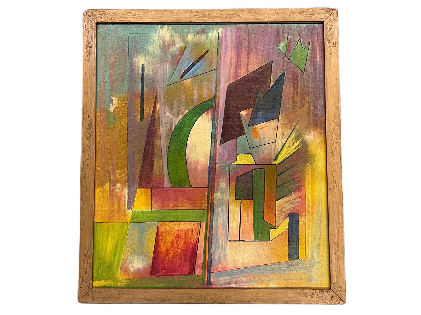 Joseph Meierhans. Oil/Board, Abstract (1 of 4)