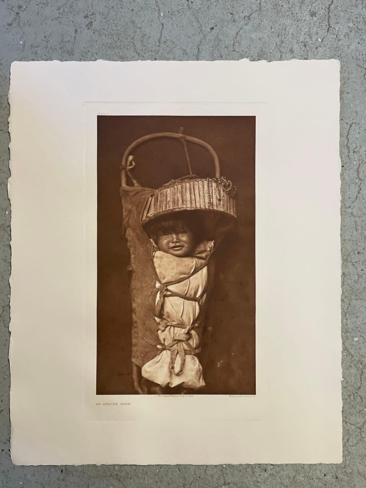 Edward Curtis. Photogravure, Apache Babe (1 of 4)