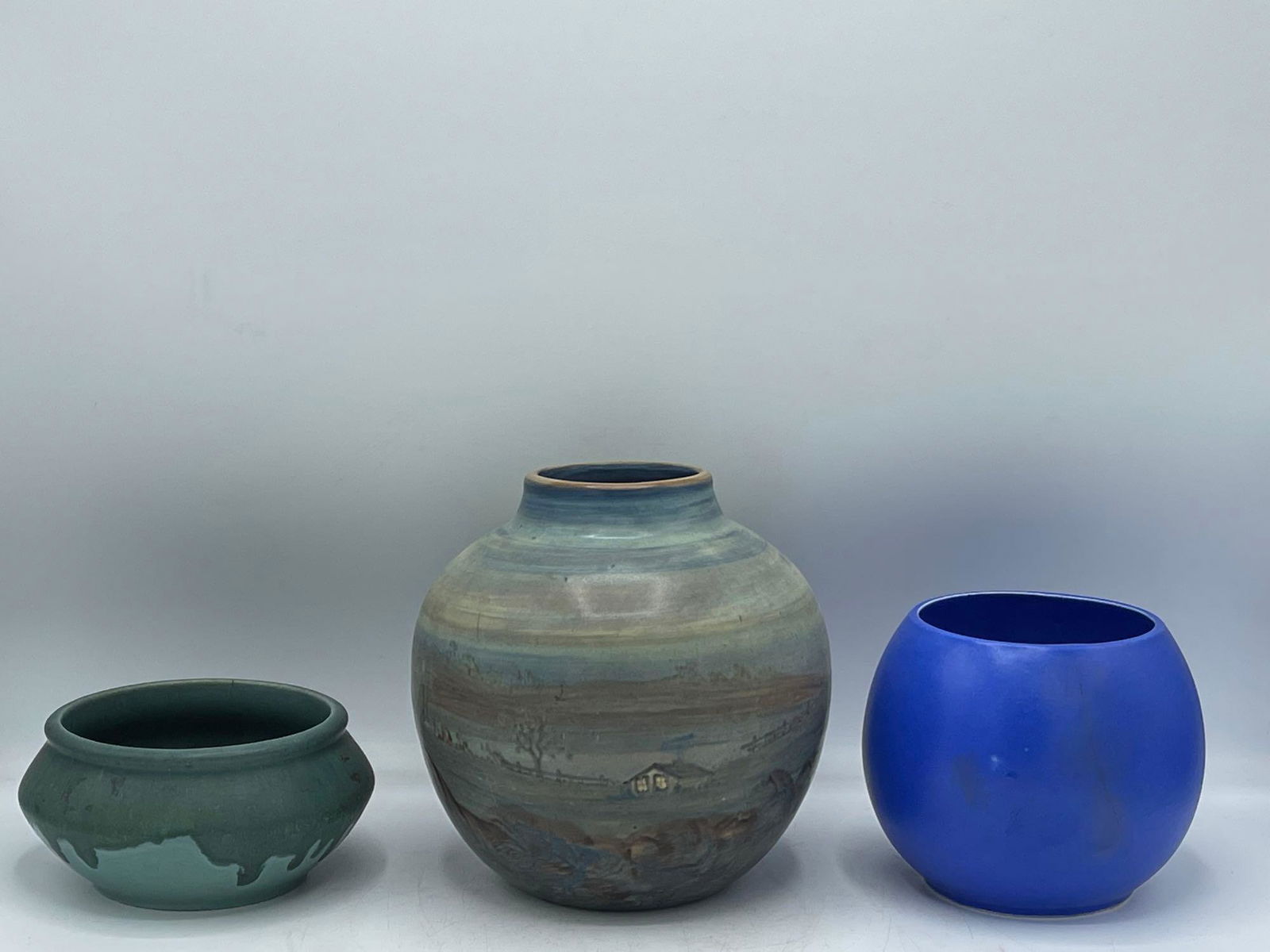 Three Art Nouveau Studio Pottery Vases (1 of 9)