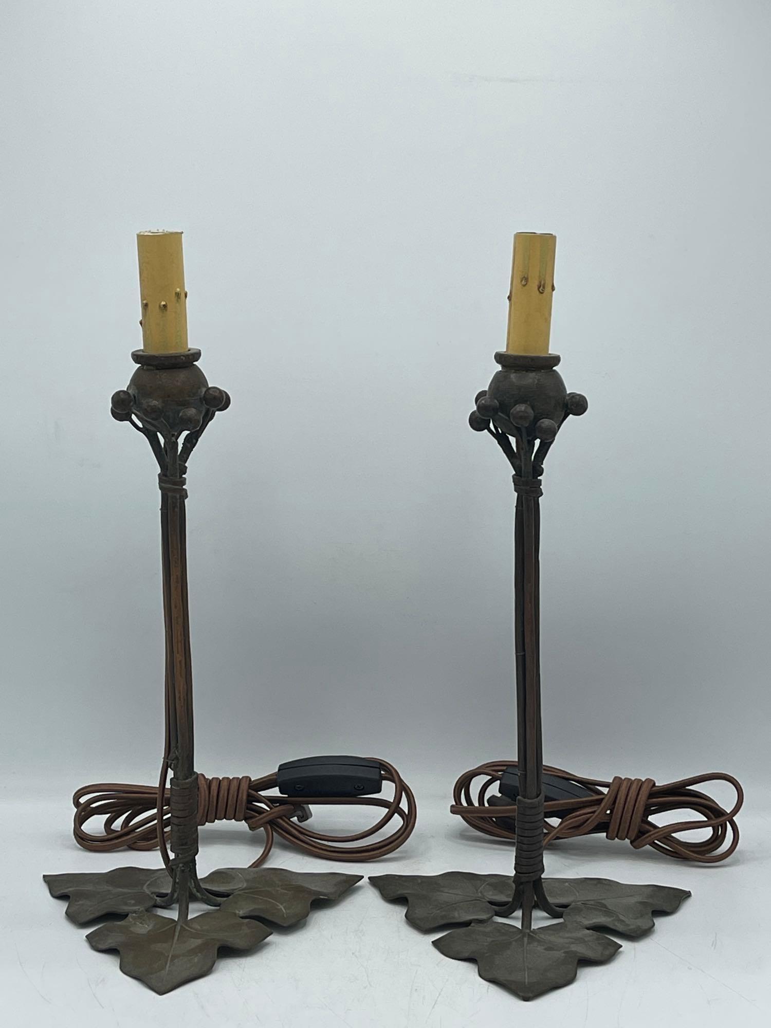 Pair of Paul Brindeau de Jarny Bronze Candlesticks (1 of 5)