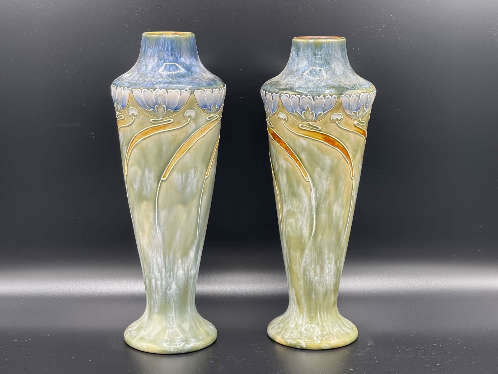 Pair of Royal Doulton Art Nouveau Vases (1 of 4)