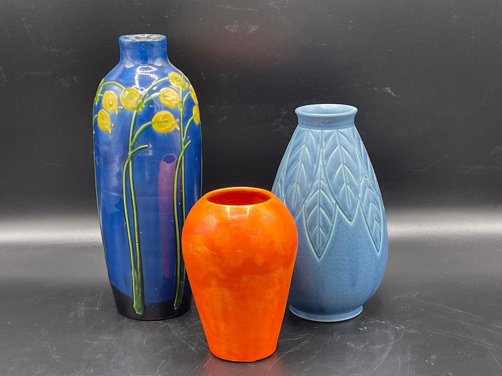 Three Art Pottery Vases (1 of 9)