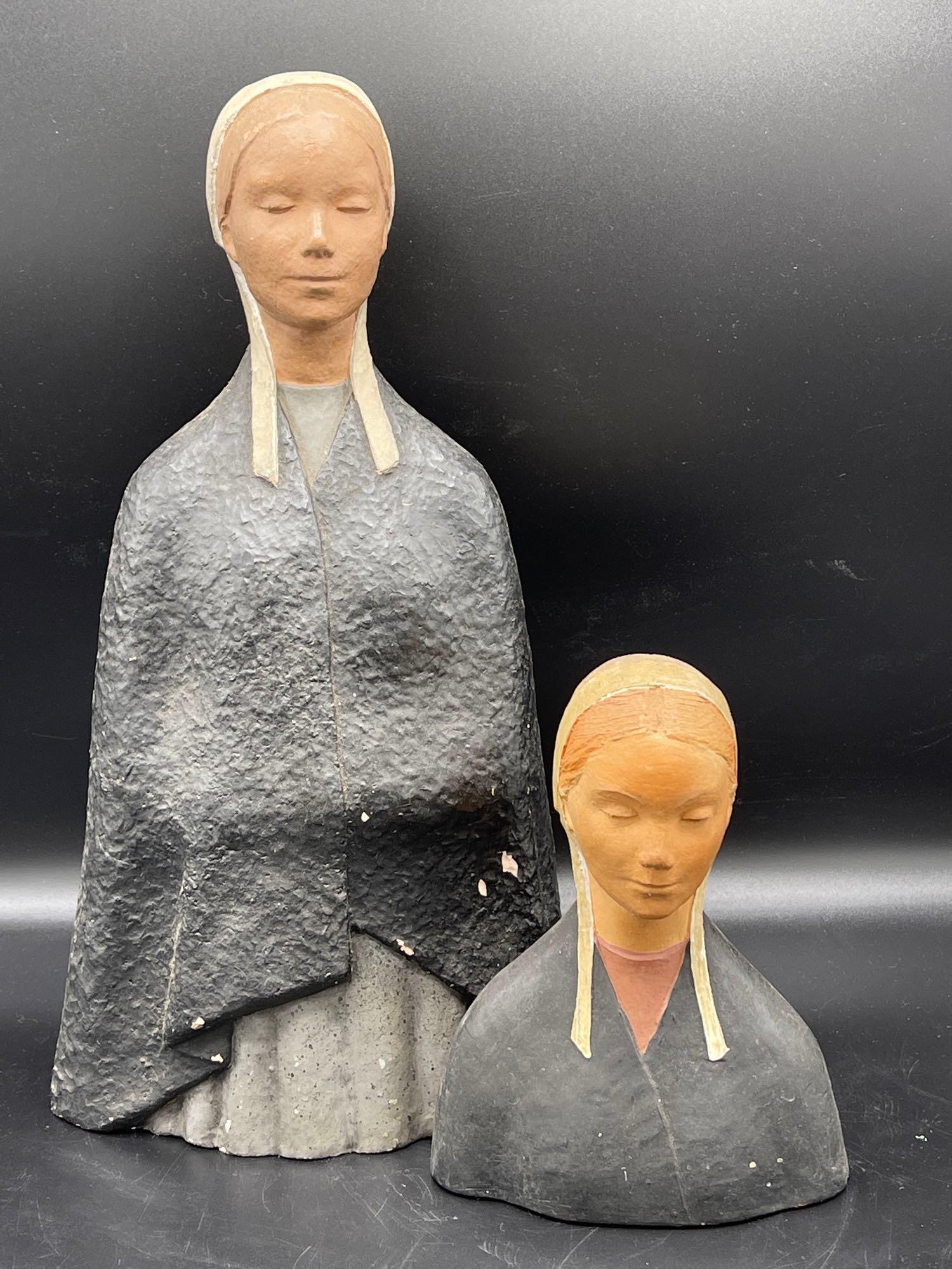 Two Maxine Ewertz Sculptures: Nuns (1 of 7)