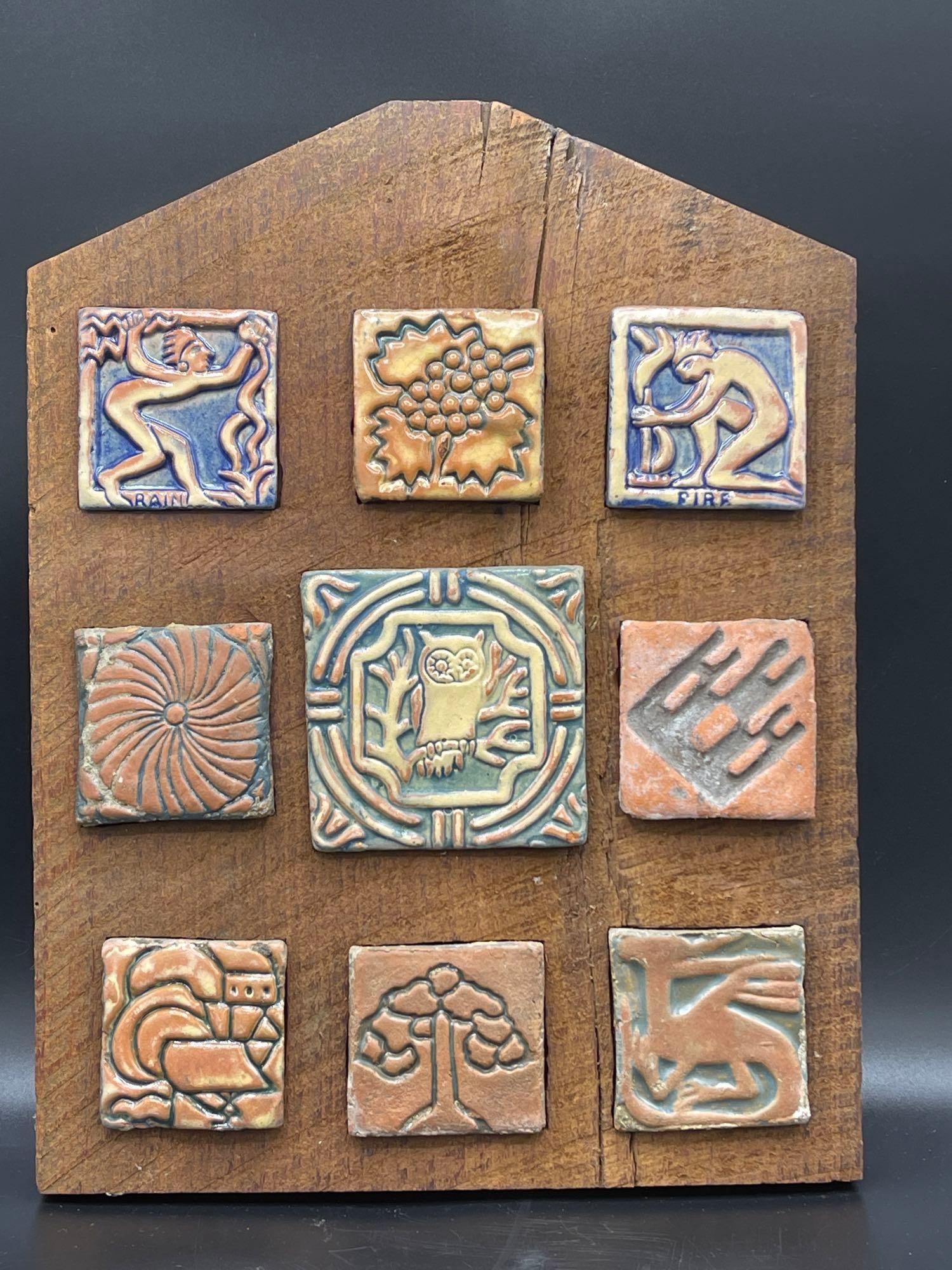 Nine Mercer Tiles Wood Plaque (1 of 4)