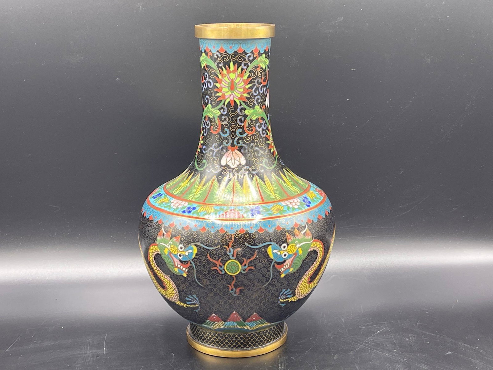 Chinese Cloisonné Dragon Vase (1 of 6)