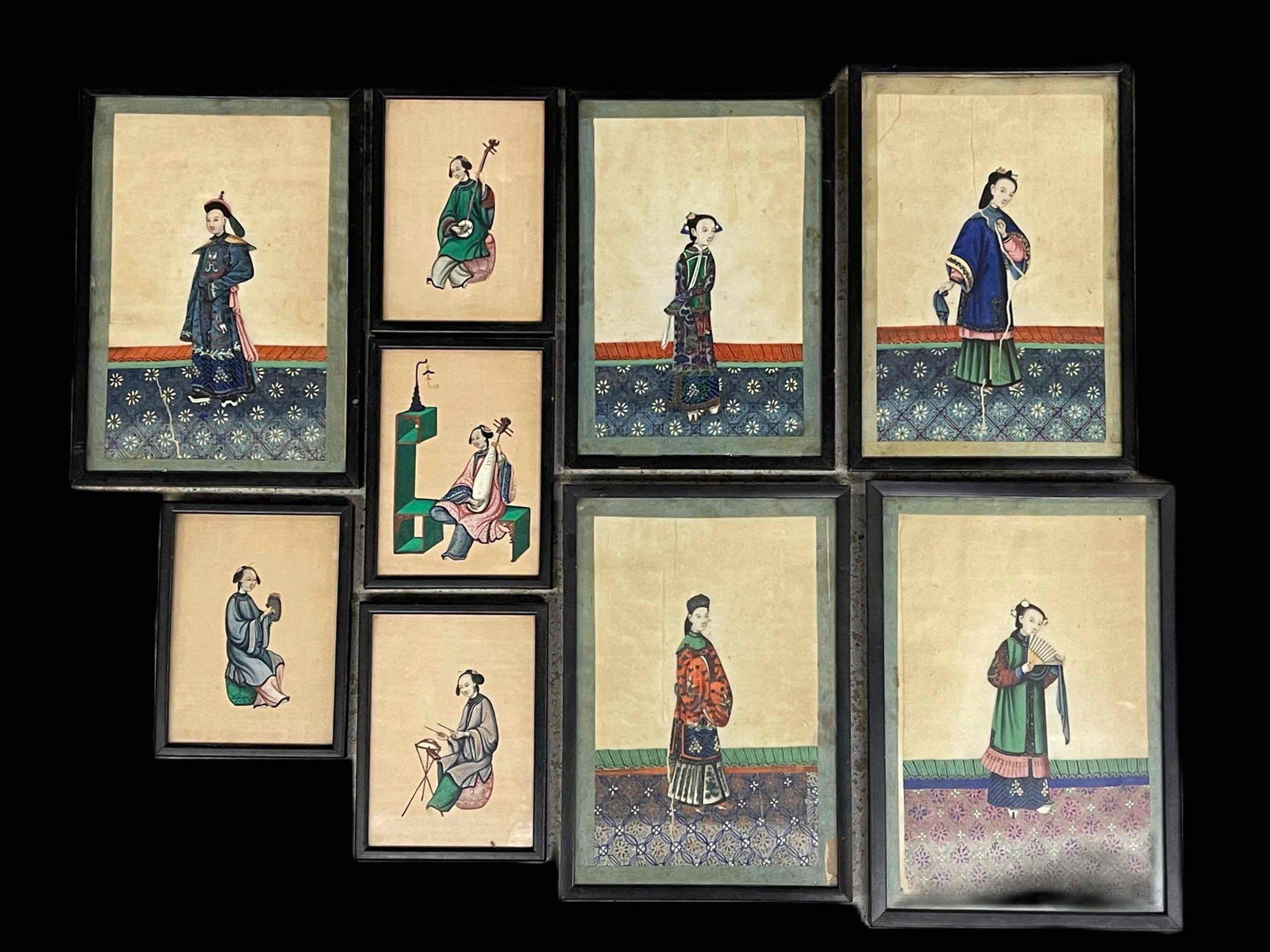 Nine Chinese Pith Paintings (1 of 7)