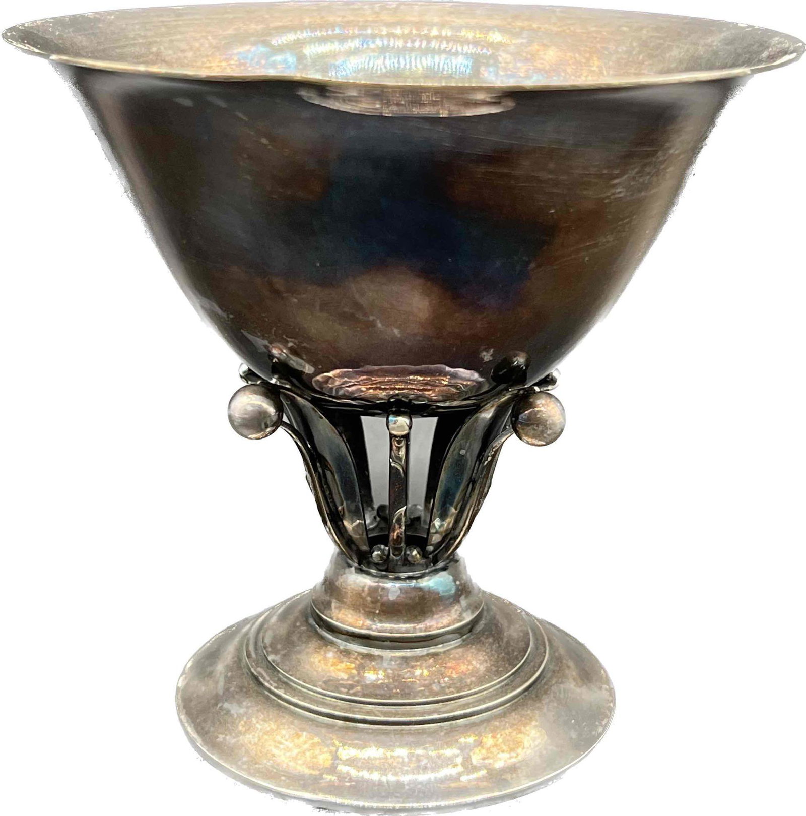 Georg Jensen Sterling Silver Footed Bowl (1 of 6)