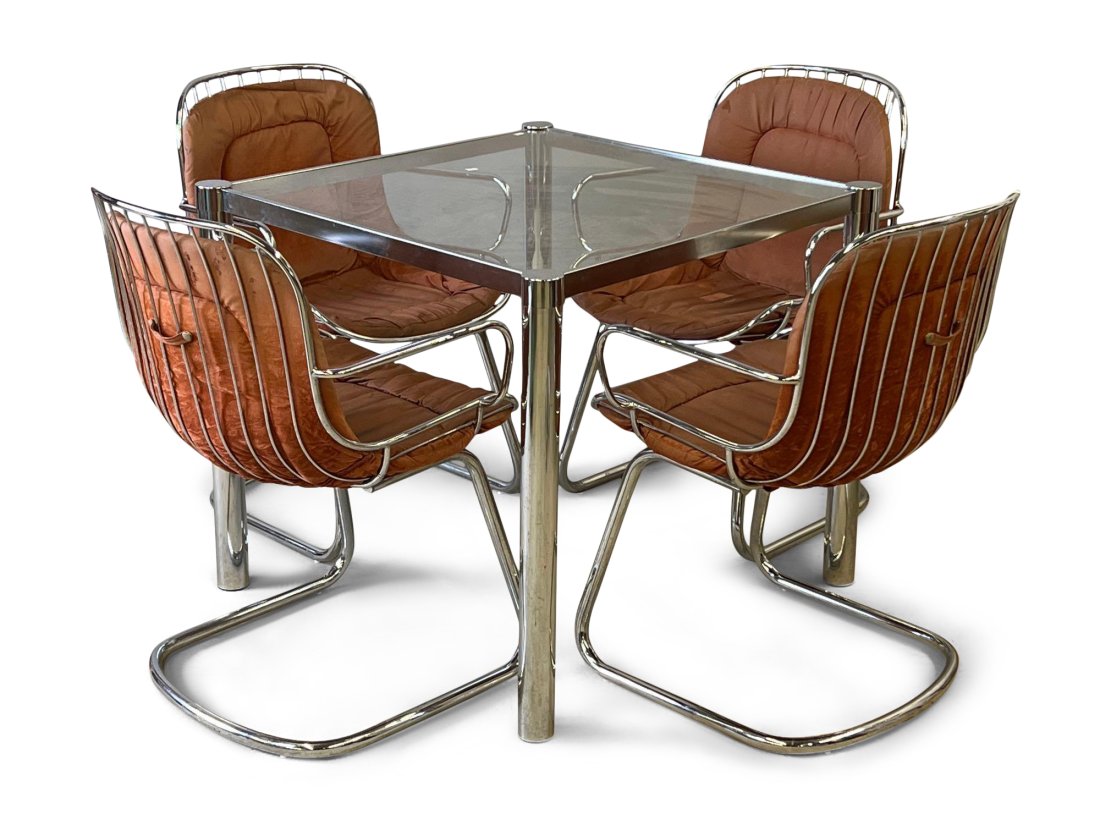 Modernist Chrome Dinette Set (1 of 4)