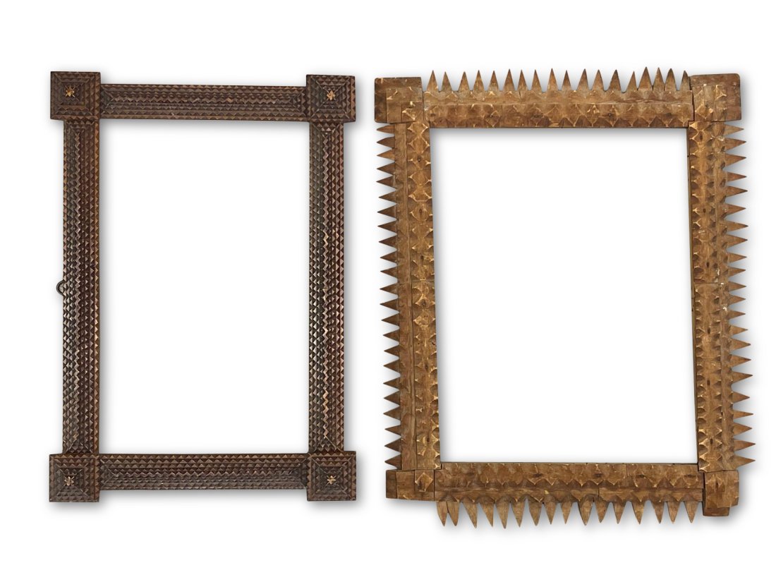 Two Wooden Tramp Art Frames (1 of 7)
