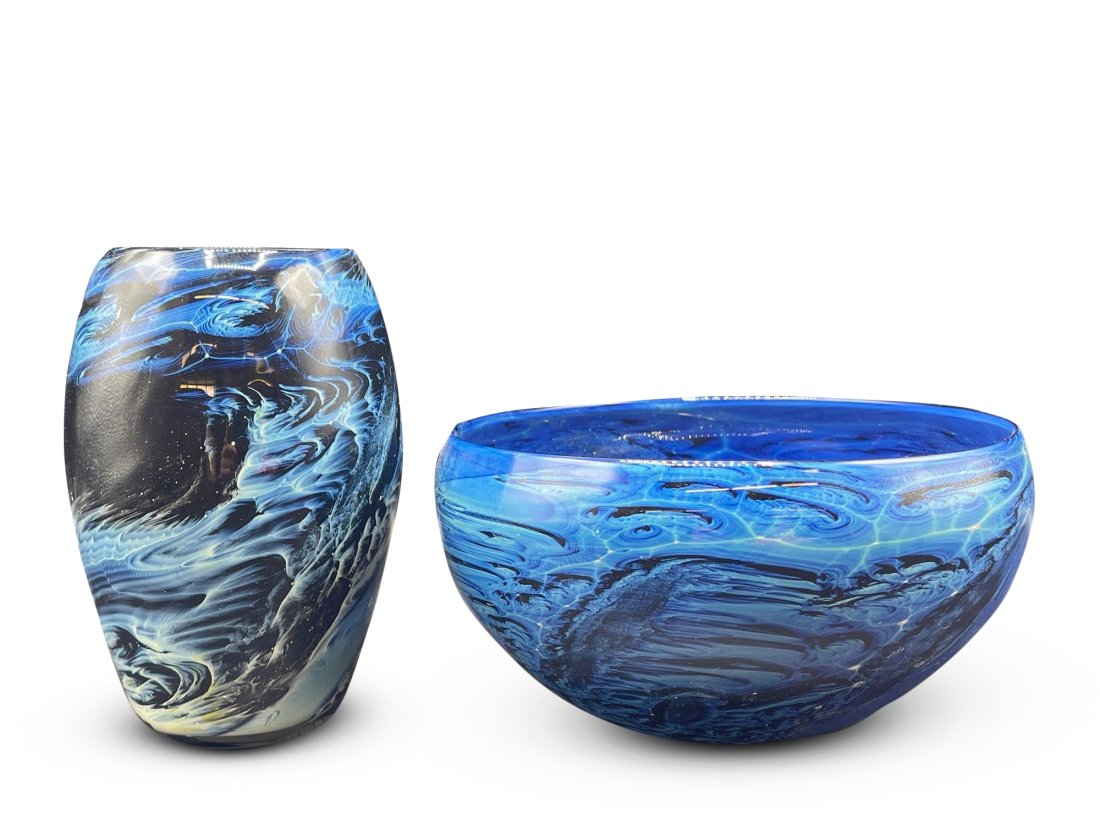 Two Pieces of Josh Simpson Art Glass (1 of 8)