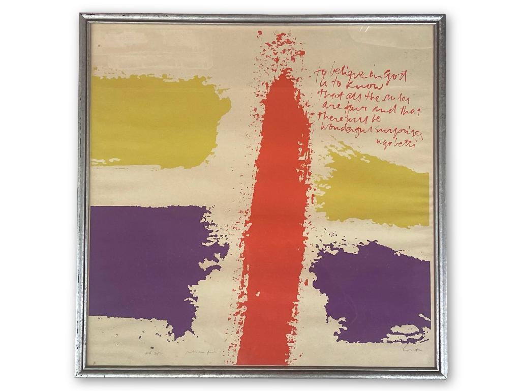 Sister Corita Kent. Signed Lithograph (1 of 5)