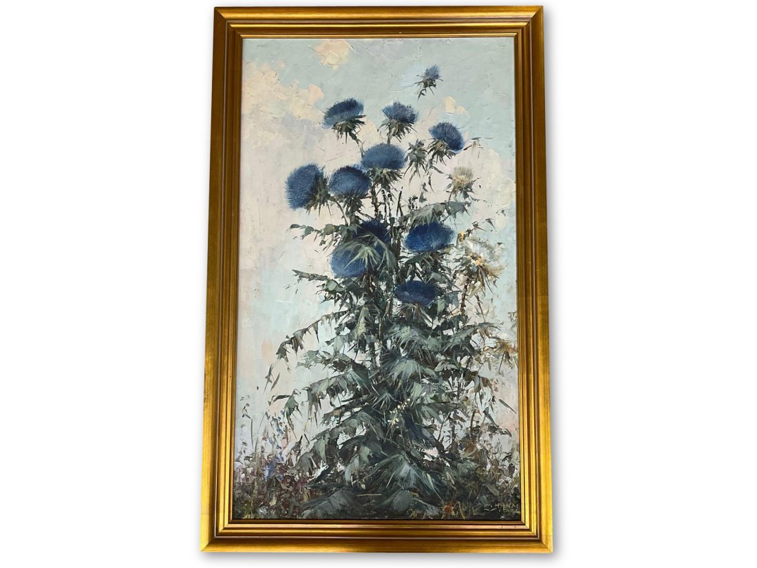 Margarita Hahn Vidal. Oil/Canvas, Thistles (1 of 5)