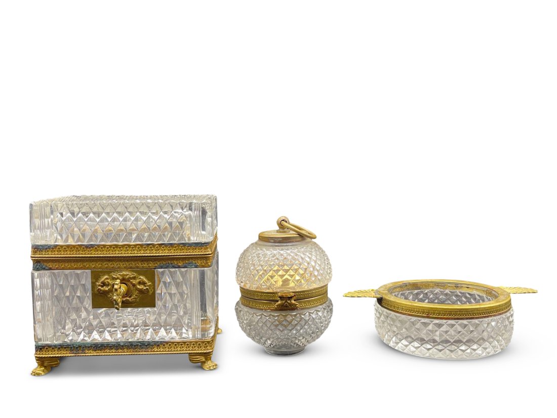 Three French Cut Crystal Table Articles (1 of 7)