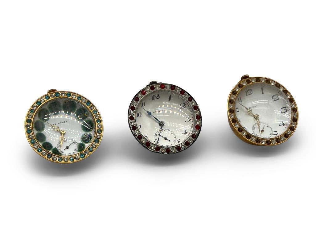 Three Paperweight Ball Clocks (1 of 6)